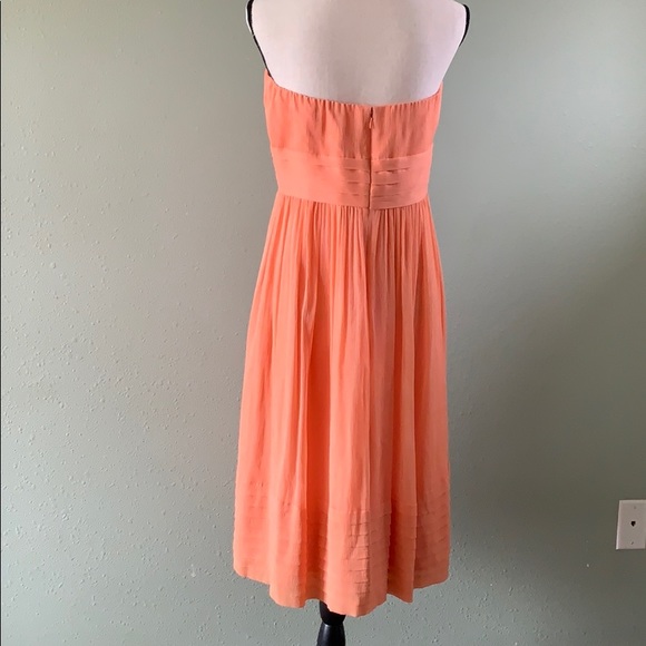 J. Crew silk Juliet dress 12 chiffon peach 97893 - Picture 3 of 8
